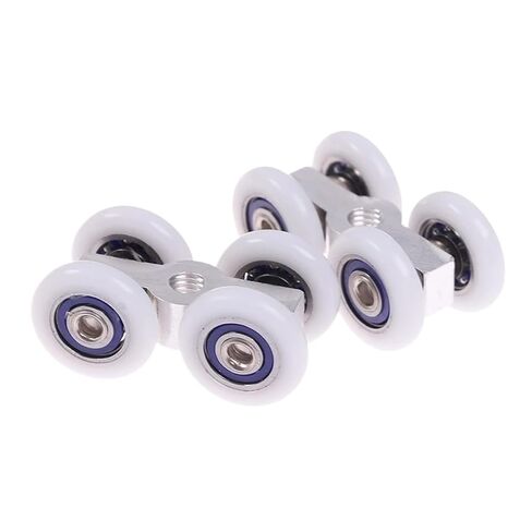 1Pair Sliding Door Rollers 4 Wheels Hanging Home Door Accessories Hardware in Kuwait