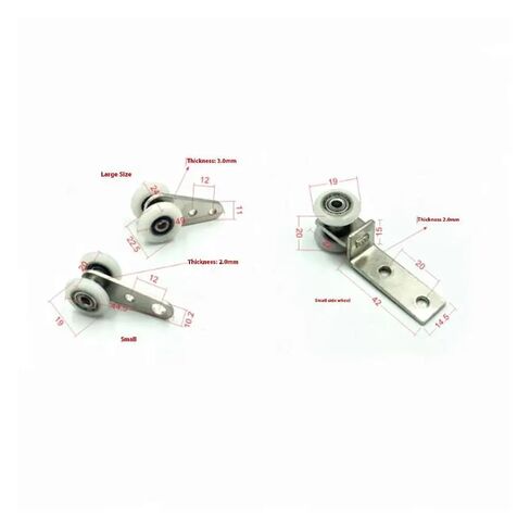2-Pack Window Sliding Door Track Roller Pulleys for Curtain Rails, Cabinets Hardware(A3) in Kuwait