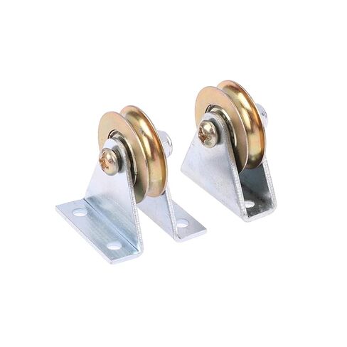 1 Set Bracket Pulley 6mm Wire Rope Pulley Fixed Roller Over-line Hanging Wheel Guide Wheel U Wheel 6.4 * 32 * 8(02) in Kuwait