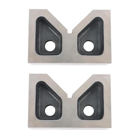 findmall Accuracy Ground 4" x 2-5/8" x 1-5/8" Cast Iron V-Block Set - Matched Pair, 0.0005" Tolerance for Machining, Inspection in Kuwait