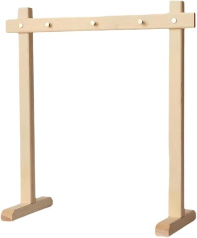 Chimes Wood Stand Chime Holder Light Portable,Multipurpose Easy to Assemble Gong Target Stand for Bedroom Tabletop Tea Room, S in Kuwait