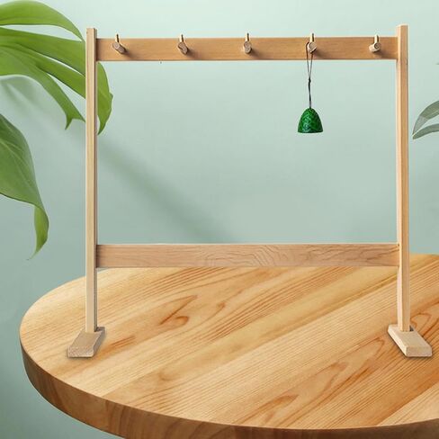 Chime Stand Solid Wood Wind Bell Hanging Rack for Wedding Event Desktop Home in Kuwait