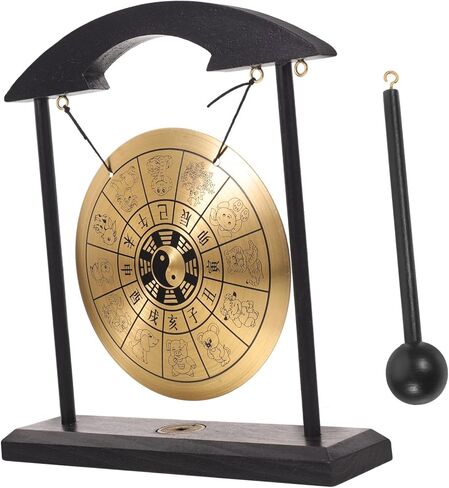 Hemoton Unique Gong Adornment Asian Style Zodiac Pattern Desktop Decor Home Office in Kuwait