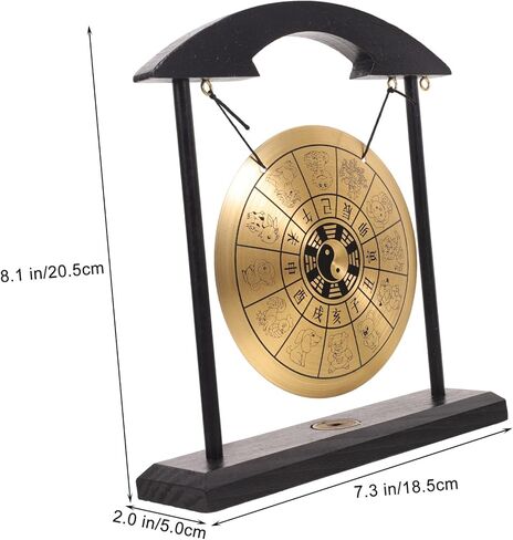 Hemoton Unique Gong Adornment Asian Style Zodiac Pattern Desktop Decor Home Office in Kuwait