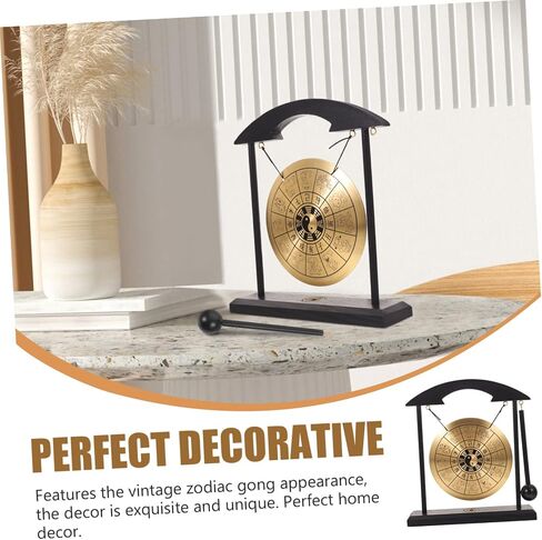 Hemoton Unique Gong Adornment Asian Style Zodiac Pattern Desktop Decor Home Office in Kuwait