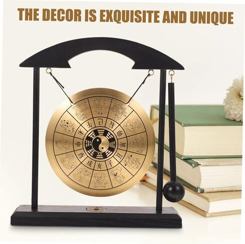 Hemoton Unique Gong Adornment Asian Style Zodiac Pattern Desktop Decor Home Office in Kuwait