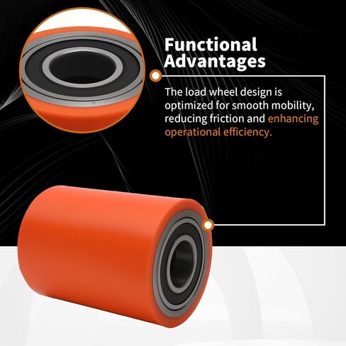 2Pcs Load Wheel Set, Replacement for Toyota 8HBW23 Electric Pallet Jack Lift Truck, Reliable Replacement Wheels in Kuwait