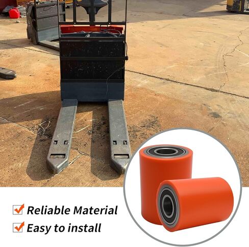 2Pcs Load Wheel Set, Replacement for Toyota 8HBW23 Electric Pallet Jack Lift Truck, Reliable Replacement Wheels in Kuwait