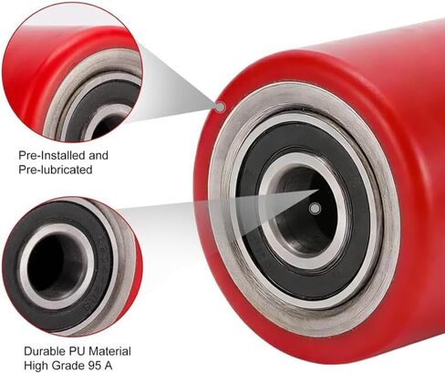Fits Wesco CPI: Pallet Jack Load Wheel, Polyurethane, Replacement TR-CPI-LW in Kuwait
