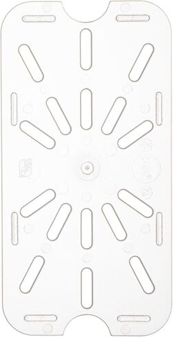 Restaurantware Plastic Drain Tray 1 Pack 8 x 4 Inches Polycarbonate Drain Tray, Clear Food Pan Insert Crack-Resistant Dishwasher-Friendly for Vegetable Draining, Thawing Meats in Kuwait