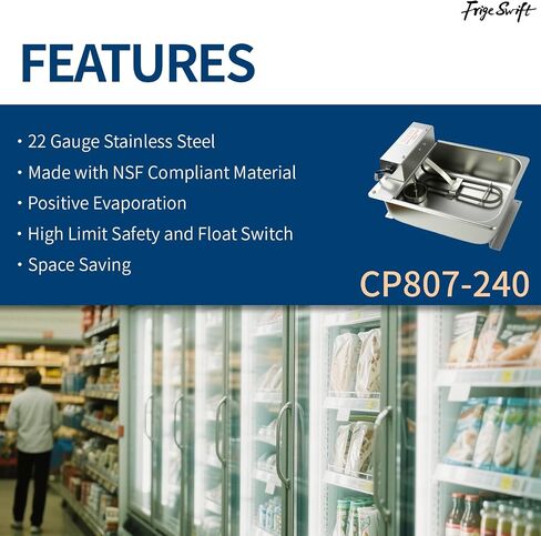 CP807-240 عموم استنزاف المكثفات التبريد التجاري المكثفات المبخر عموم 240 فولت 1000 واط in Kuwait