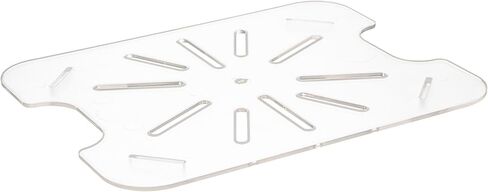 Restaurantware Plastic Drain Tray 10 Pack 8 x 4 Inches Polycarbonate Drain Tray, Clear Food Pan Insert Crack-Resistant Dishwasher-Friendly for Vegetable Draining, Thawing Meats in Kuwait