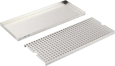 Kratos Commercial Stainless Steel 30"W x 8"D Beer Drip Tray with Drain, Polished Surface Mount for Bars, Kitchens, Restaurants, Clubs (#32L-289) in Kuwait