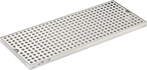 Kratos Commercial Stainless Steel 30"W x 8"D Beer Drip Tray with Drain, Polished Surface Mount for Bars, Kitchens, Restaurants, Clubs (#32L-289) in Kuwait