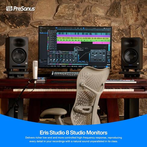PreSonus Eris Studio 8 8-inch 2-Way Active Studio Monitors with EBM Waveguide in Kuwait