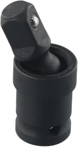 FABULETTA 1/2 Inch Joint Socket Adapter 360 Degree Swivel for Electric Wrench, Heat-Treated Chrome Steel with Black Phosphate Coating, Spring-Loaded Ball Lock for Auto Repair and Tight Spaces in Kuwait