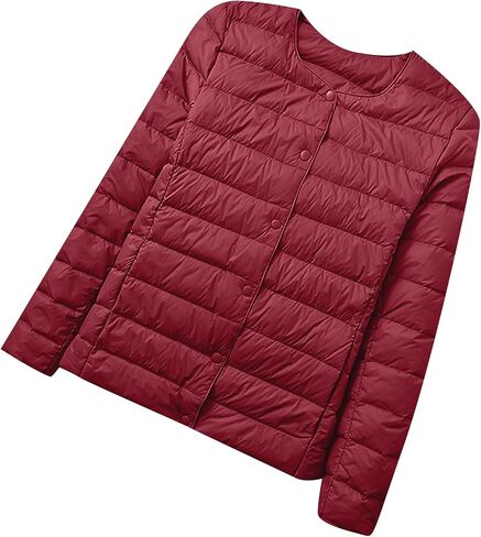 OMZIN Womens Winter Insulated Long Sleeve Down Coat Casual Lightweight Jacket Outdoor Slim Puffer Coat in Saudi Arabia
