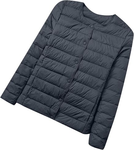OMZIN Womens Winter Insulated Long Sleeve Down Coat Casual Lightweight Jacket Outdoor Slim Puffer Coat in Saudi Arabia