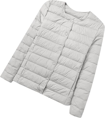 OMZIN Womens Winter Insulated Long Sleeve Down Coat Casual Lightweight Jacket Outdoor Slim Puffer Coat in Saudi Arabia