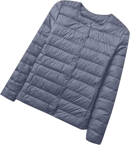 OMZIN Womens Winter Insulated Long Sleeve Down Coat Casual Lightweight Jacket Outdoor Slim Puffer Coat in Saudi Arabia