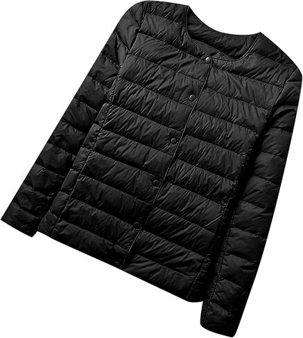 OMZIN Womens Winter Insulated Long Sleeve Down Coat Casual Lightweight Jacket Outdoor Slim Puffer Coat in Saudi Arabia