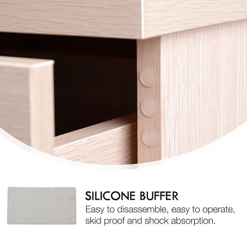 100pcs Silicone Door Bumpers Adhesive Furniture Buffer Pads Sound Dampening Protective Buffer for Cabinets and Furniture, Round Shape, for Noise Reduction and Safety in Kuwait