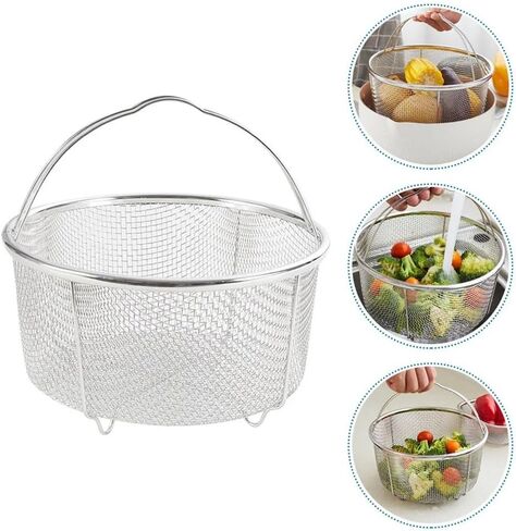 Frying basket Stainless Steel Multifunctional Fry Basket French Fries Kitchen Supplies Vegetable Drainer in Kuwait