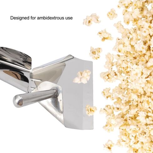 Stainless Steel French Fry Scoop – Food Shovel for Cinemas Buffet, Popcorn Bagger with Ergonomic Handle, Commercial Scooper 7.17 x 9.13in in Kuwait