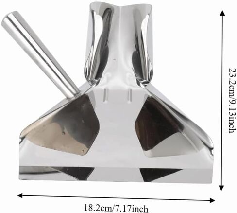 Stainless Steel French Fry Scoop – Food Shovel for Cinemas Buffet, Popcorn Bagger with Ergonomic Handle, Commercial Scooper 7.17 x 9.13in in Kuwait