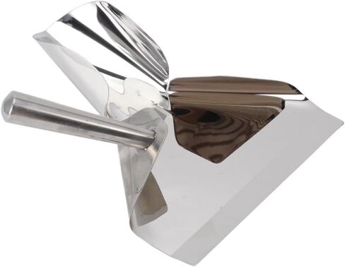 Stainless Steel French Fry Scoop – Food Shovel for Cinemas Buffet, Popcorn Bagger with Ergonomic Handle, Commercial Scooper 7.17 x 9.13in in Kuwait