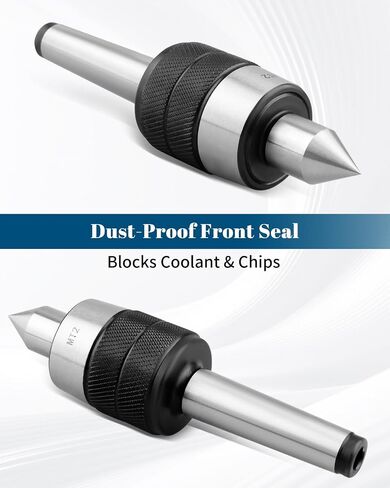 مركز MT2 المباشر عالي التحمل، مركز حي دوار دقيق مستدق مورس 60 درجة، لمخرطة CNC Tailstock، الخراطة عالية السرعة وتشغيل المعادن in Kuwait