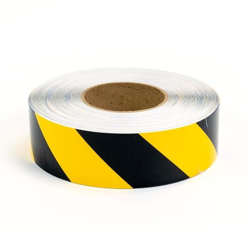 Lean Hazard Floor Tape - 2" x 100' - Black/Yellow in Kuwait