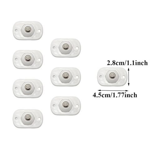 8 قطع 1.5 × 2.8 سم عجلات ذاتية اللصق، عجلات دوران سلسة، عجلة دوارة صغيرة لصندوق تخزين أثاث المطبخ، الأجهزة الصغيرة (أبيض) in Kuwait