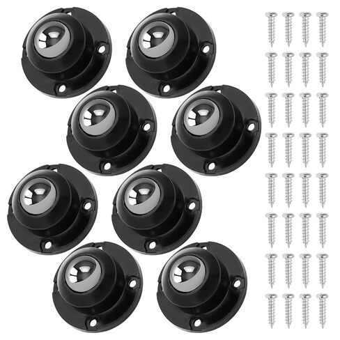 8 Pack Self Adhesive Caster Wheels, Low Profile Furniture Rollers Large Profile Kitchen Appliance Rollers, 360º Rotation Storage Bins for Bucket Storage Bins/Furniture in Kuwait