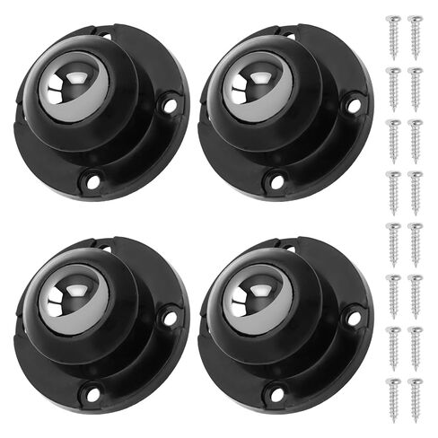 8 Pack Self Adhesive Caster Wheels, Low Profile Furniture Rollers Large Profile Kitchen Appliance Rollers, 360º Rotation Storage Bins for Bucket Storage Bins/Furniture in Kuwait