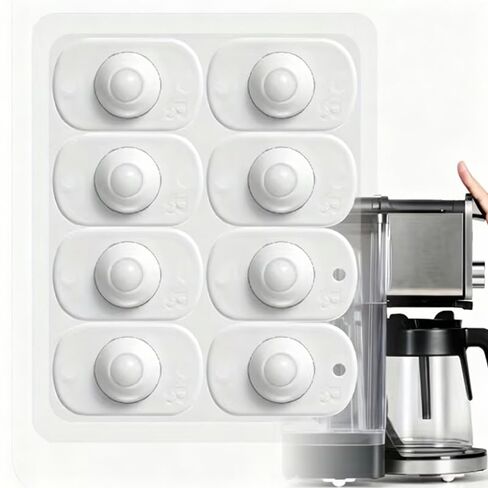1 Set of 12pcs Plastic Mini Casters that Can Rotate 360 Degrees. They are Self-Adhesive Appliance Sliders, Making it Easy to Move Kitchen Appliances Like Coffee Machines, Cookers in Kuwait
