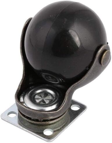 CHFENG-C [4 Pack] Swivel Top Plate Hooded Ball Caster Wheels, Antique Bronze (2-inch 2 Brake 2 No Brake) in Kuwait