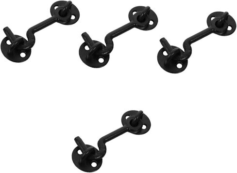 OSALADI 2sets Versatile Window Latch Hook Metal Hook Latch Eye for Cabinets and Easy to Install in Kuwait