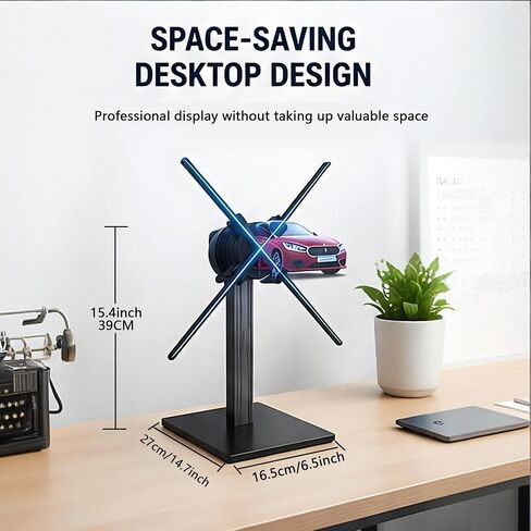 3D Hologram Fan Desktop Stand with Multi-Function Base, Stable Tabletop Mount for 27.5" Holographic Projector or Smaller Fans Display, Ideal for Retail Store, Advertising & Event Use in Kuwait
