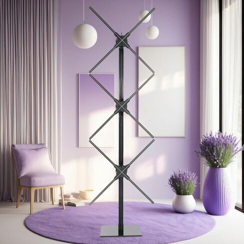 Missyou 152CM 3DHologramFan Christmas Tree Display and Stand,3 x 56cm Fans with Bluetooth,App & Remote Control,Holographic Fan LED,Customizable Video Content for Exhibitions,Trade Shows,Advertising in Kuwait