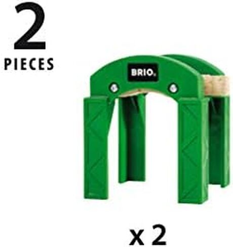 BRIO World - 33253 Stacking Track Supports | 2 Piece Toy Train Accessory for Kids Age 3 and Up , Green in Saudi Arabia
