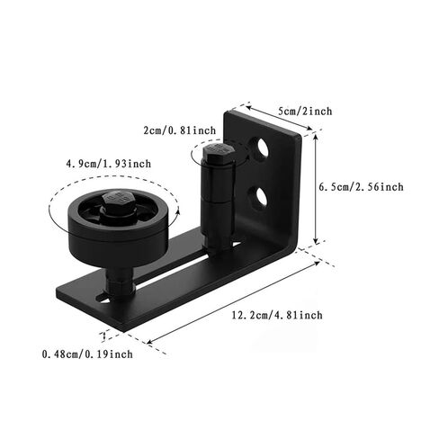 Direct Sales of barn Doors Sliding Door Fixed Frame Guide Wheel Frame Wheel Frame Door Accessories in Kuwait