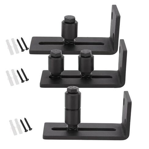 Carbon Steel Adjustable Sliding Floor Guide for Barn Door Hardware Accessory Door Guide Slide Rail Mechanism Furniture(Double Roller) in Kuwait