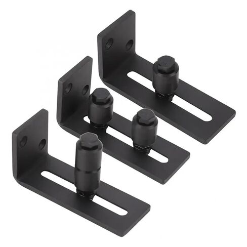 Carbon Steel Adjustable Sliding Floor Guide for Barn Door Hardware Accessory Door Guide Slide Rail Mechanism Furniture(Double Roller) in Kuwait