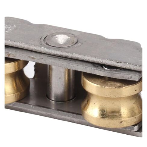 4PCS Double Rollers Sliding Door Roller Stainless Steel with Screws Concave Wheel Roller Tandem Rollers in Kuwait