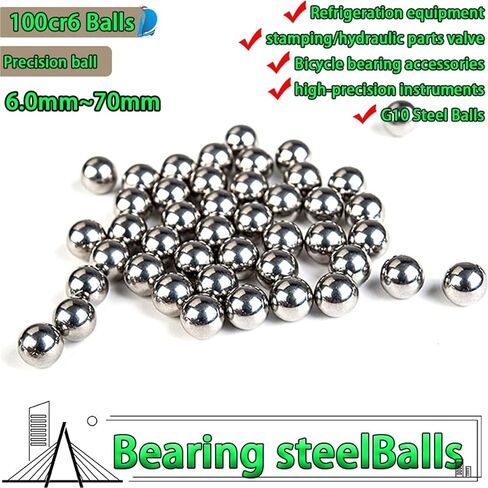 Grade Bearing Steel Ball High Chromium Precision Solid Balls 100CR6 6~70mm G10 1~80pcs(23mm(2pcs)) in Saudi Arabia