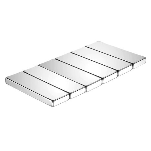 Metal Bar Magnets with Double Sided Adhesive 60x10x3mm Heavy Duty Rectangular Magnetic Strips 6 Pieces in Kuwait