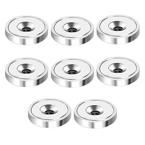 Rare Earth Refrigerator Magnet Cup Industrial Strength Round Base Mounting Magnets for Garage and Kitchen Organization 8 Pieces in Kuwait