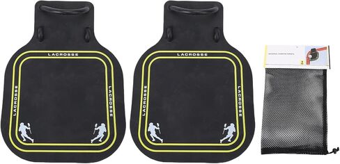 CHICIRIS Lacrosse Training Target, 2Pcs Heavy Duty Composite Square Design for Accurate Practice, with Bag for Indoor Outdoor Stick Tennis Sports in Kuwait