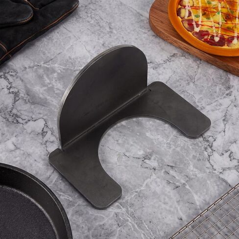 Flutesan Flame Wind Tamer, Wind Guard Compatible with Dome Pizza Oven, Heat Radiating Blocks Flame Reduces Burn Spots Detachable Washable, Heavy Carbon Steel, for Home Kitchens Pizzerias in Kuwait